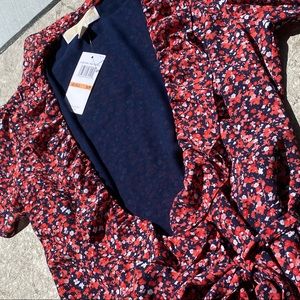 Micheal Khors pink floral wrap dress!